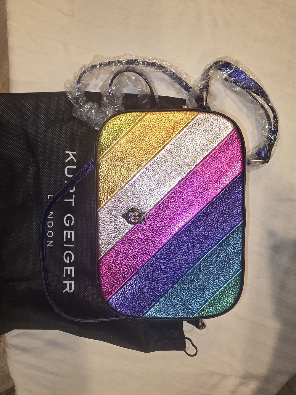 Kurt Geiger Rainbow Camera Bag Nwt